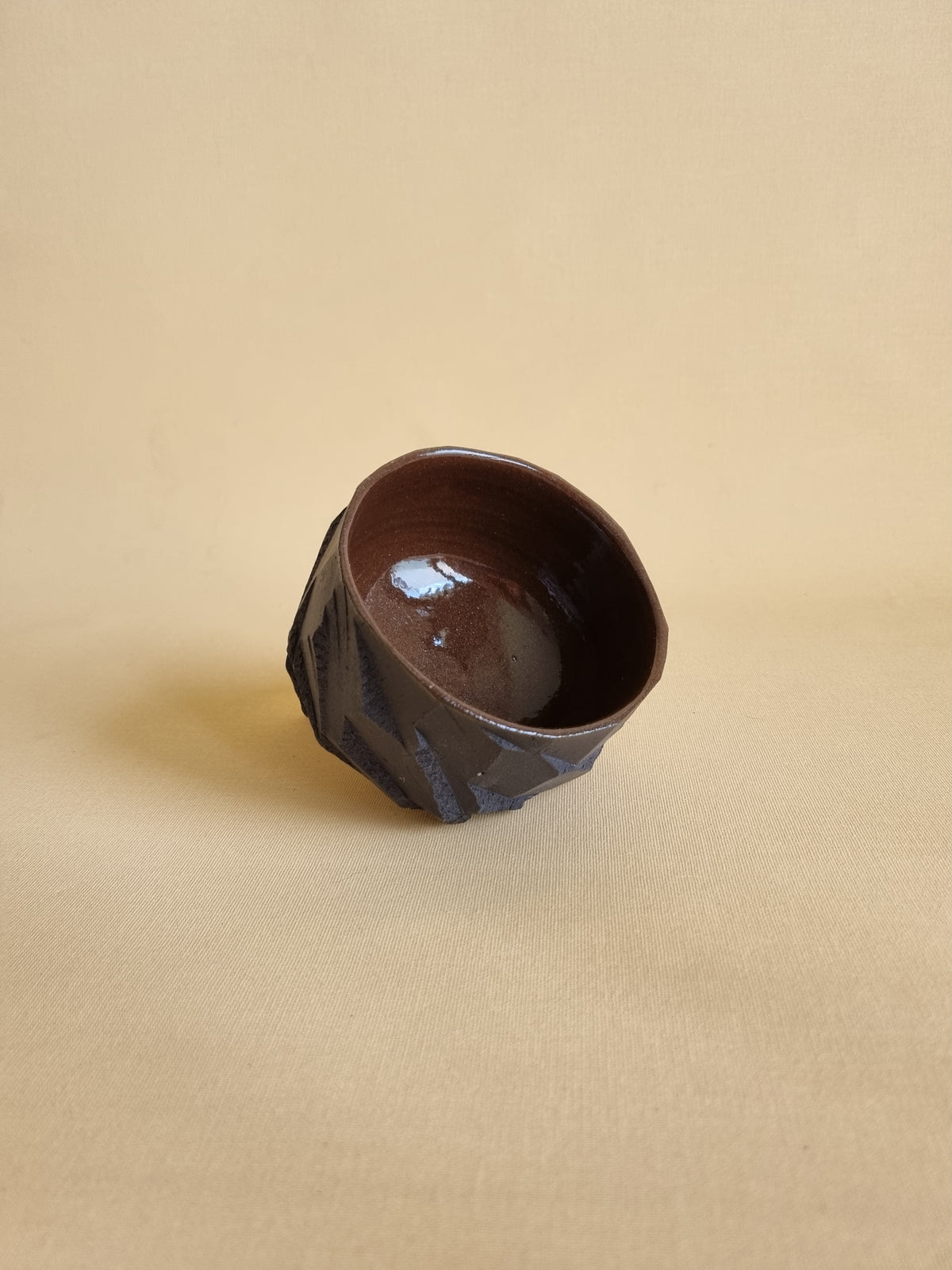 Kurinuki cup: Obsidian #04
