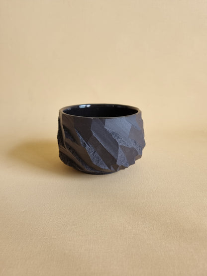 Kurinuki cup: Obsidian #05