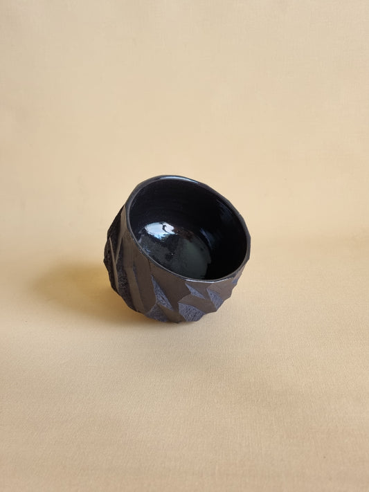 Kurinuki cup: Obsidian #05