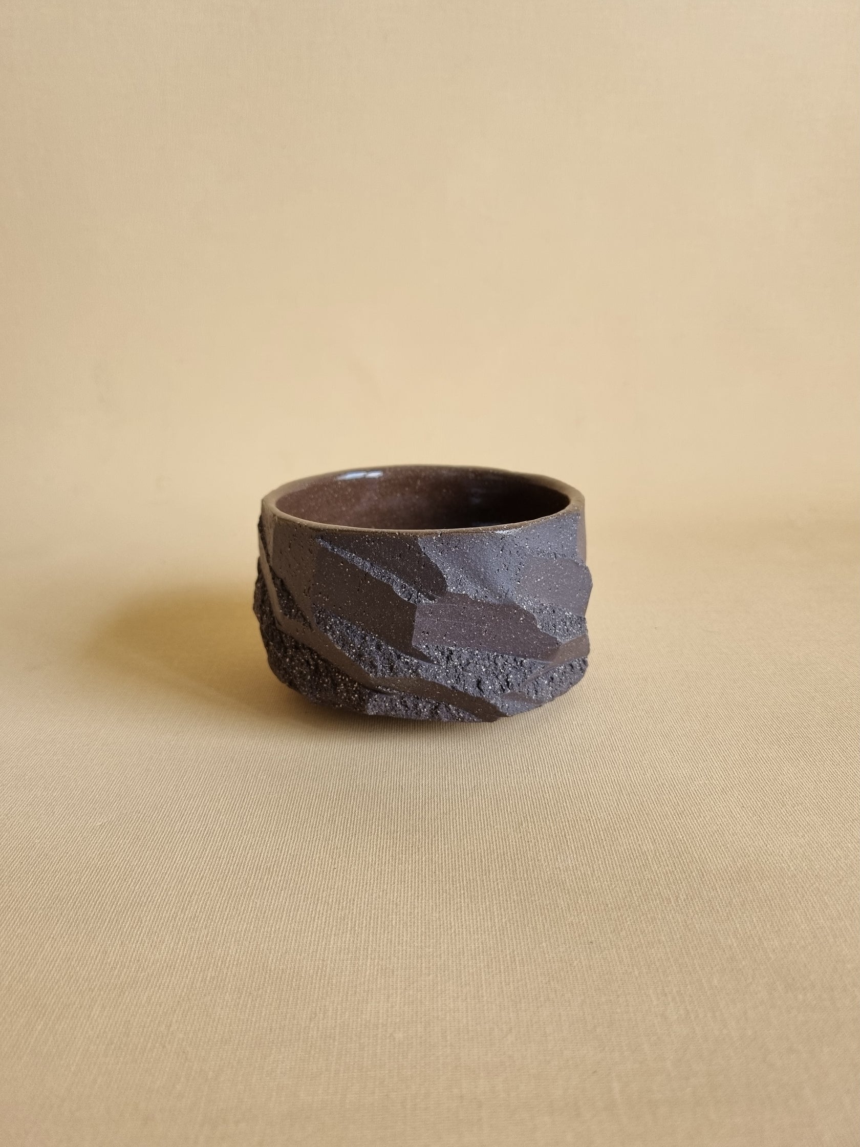 Kurinuki cup: Charcoal #04