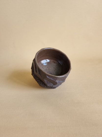Kurinuki cup: Charcoal #04
