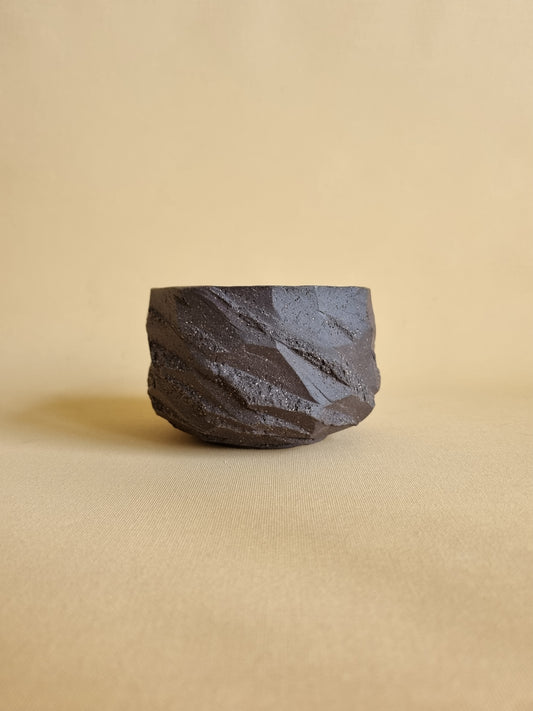 Kurinuki cup: Charcoal #05