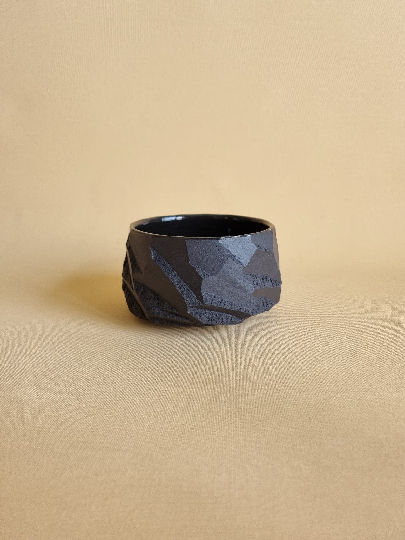 Kurinuki cup: Obsidian #07