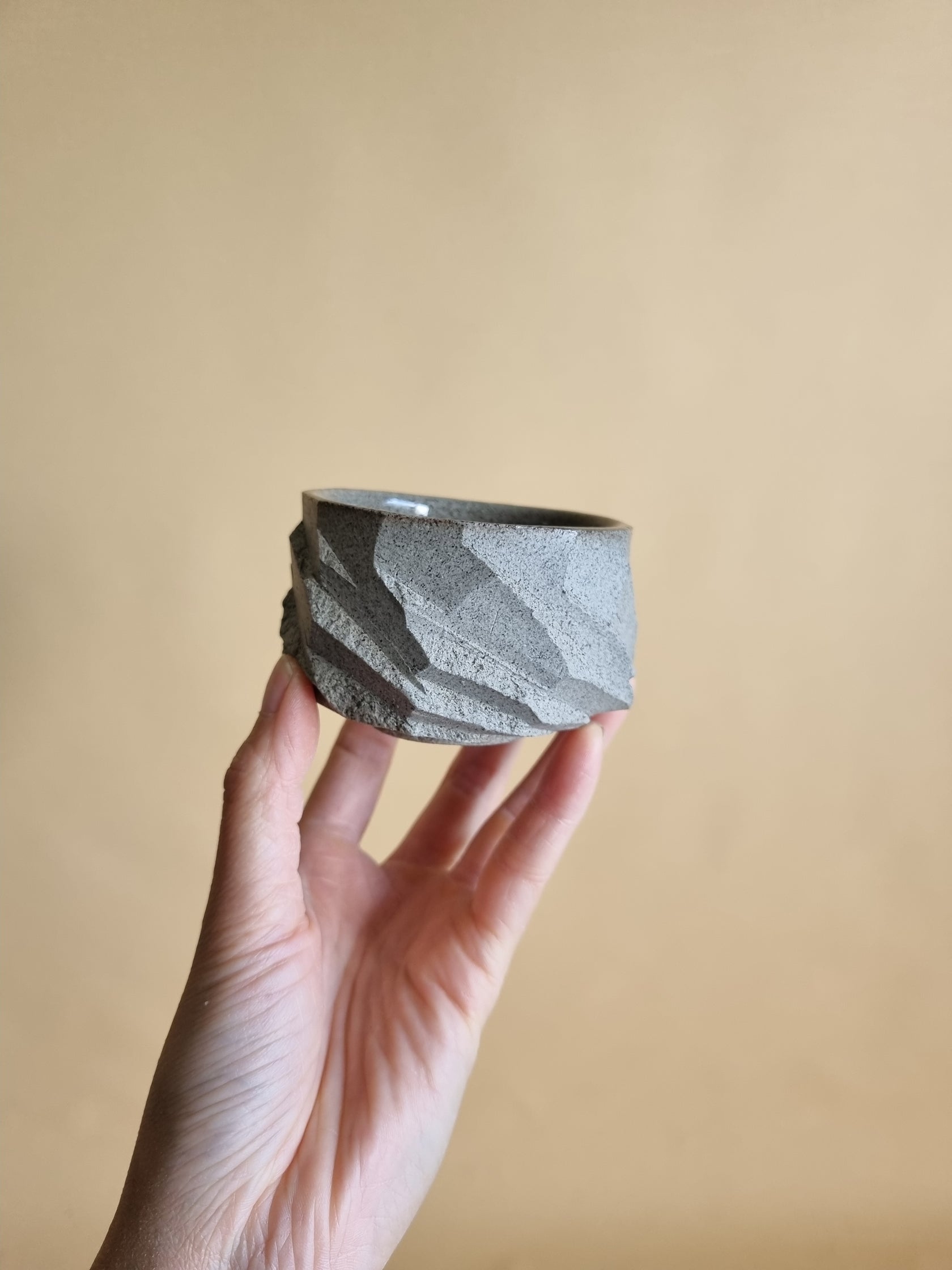 Kurinuki cup: Stone #08