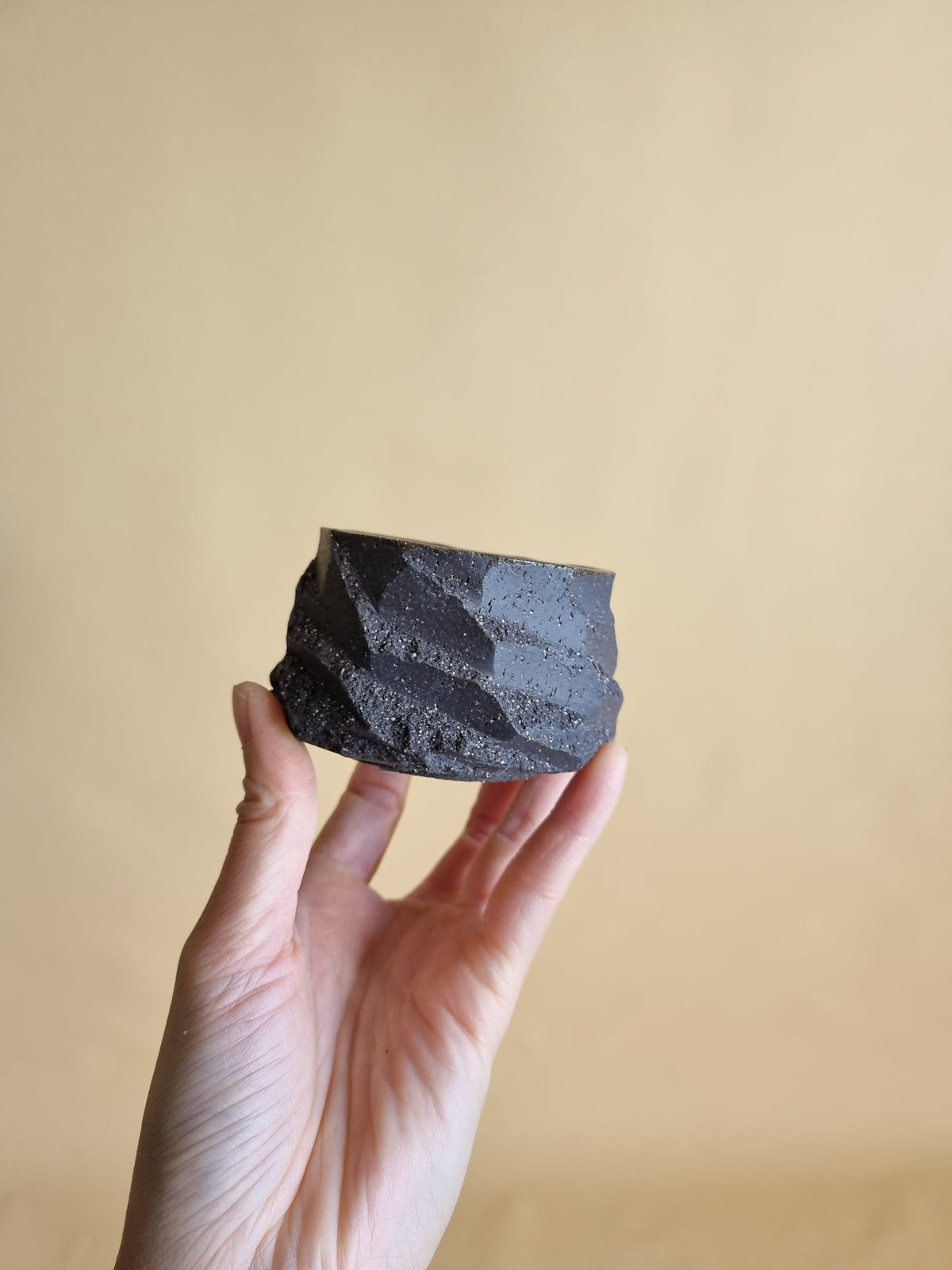 Kurinuki cup: Charcoal #07