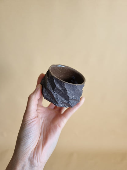 Kurinuki cup: Charcoal #07