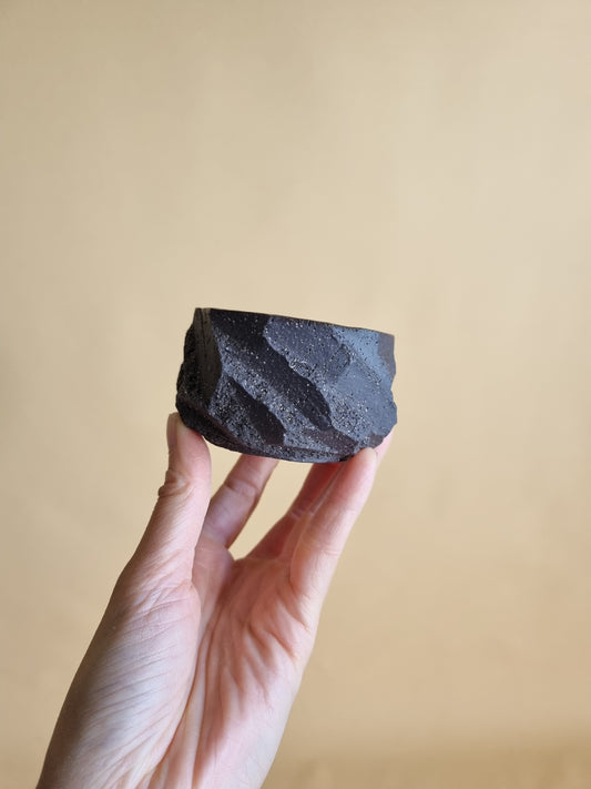 Kurinuki cup: Charcoal #08