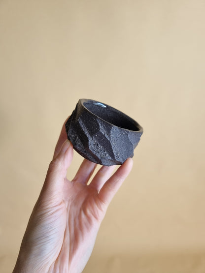 Kurinuki cup: Charcoal #08