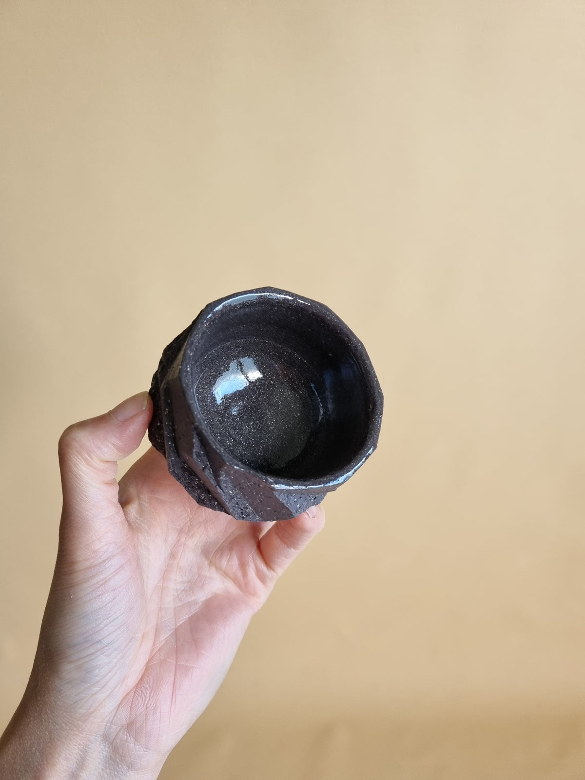 Kurinuki cup: Charcoal #08